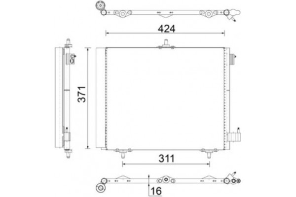 Mahle Συμπυκνωτής, σύστ. Κλιματισμού - Ac 460 000S