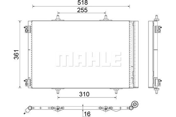 Mahle Συμπυκνωτής, σύστ. Κλιματισμού - Ac 466 000S