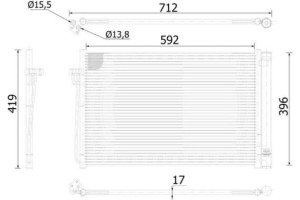 Mahle Συμπυκνωτής, σύστ. Κλιματισμού - Ac 344 000S