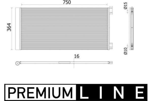 Mahle Συμπυκνωτής, σύστ. Κλιματισμού - Ac 945 000P