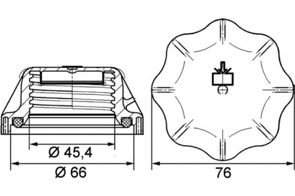 Mahle Τάπα κλεισίματος, Δοχείο Ψυκτικού Υγρού - Crb 20 000P