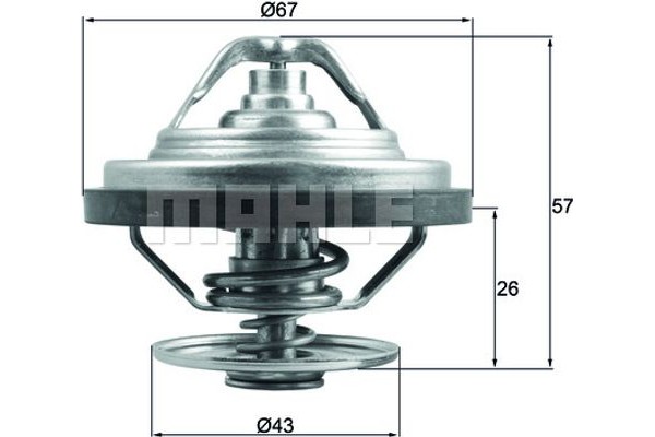 Mahle Θερμοστάτης, Ψυκτικό Υγρό - Tx 158 87