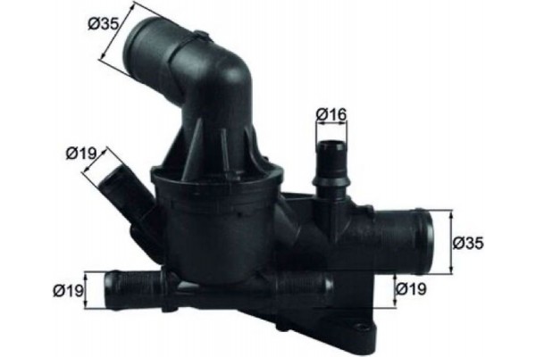 Mahle Θερμοστάτης, Ψυκτικό Υγρό - Th 54 80