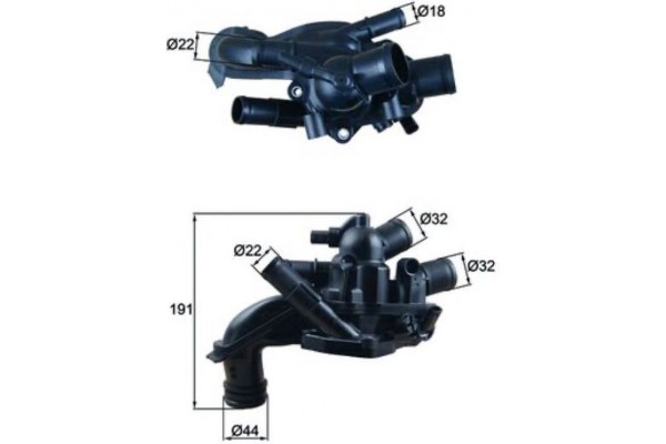 Mahle Θερμοστάτης, Ψυκτικό Υγρό - Tm 46 105 Mahle Θερμοστάτης, Ψυκτικό Υγρό - Tm 46 105