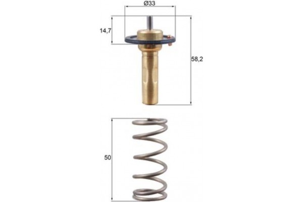 Mahle Θερμοστάτης, Ψυκτικό Υγρό - Tx 265 89D