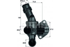 Mahle Θερμοστάτης, Ψυκτικό Υγρό - Ti 6 80