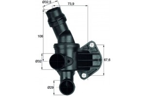 Mahle Θερμοστάτης, Ψυκτικό Υγρό - Ti 6 80