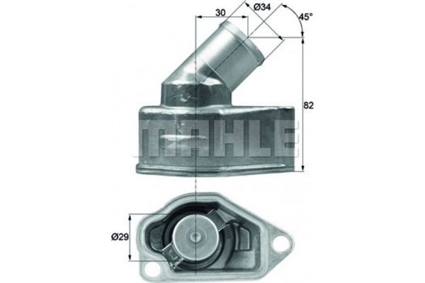 Mahle Θερμοστάτης, Ψυκτικό Υγρό - Ti 9 87