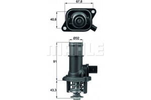 Mahle Θερμοστάτης, Ψυκτικό Υγρό - Ti 16 105