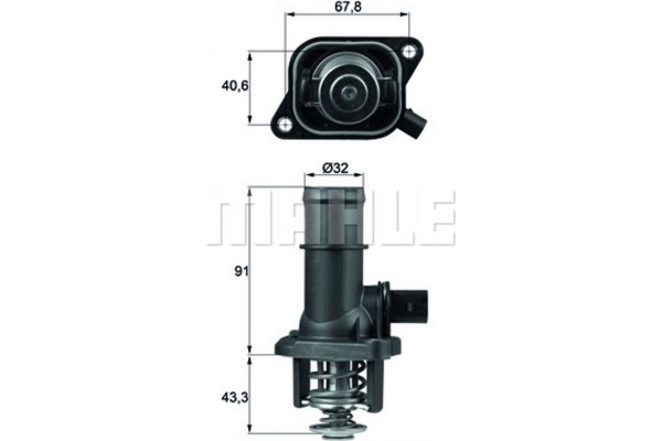 Mahle Θερμοστάτης, Ψυκτικό Υγρό - Ti 16 105