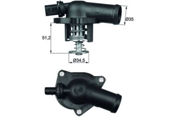 Mahle Θερμοστάτης, Ψυκτικό Υγρό - Ti 17 109