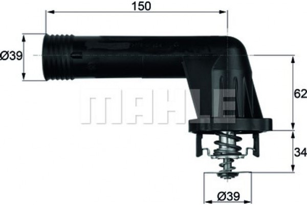 Mahle Θερμοστάτης, Ψυκτικό Υγρό - Ti 20 95