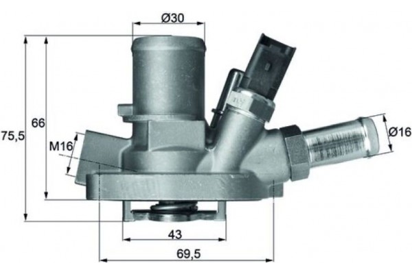 Mahle Θερμοστάτης, Ψυκτικό Υγρό - Ti 147 80