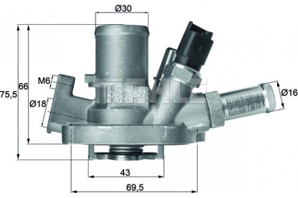 Mahle Θερμοστάτης, Ψυκτικό Υγρό - Ti 151 80