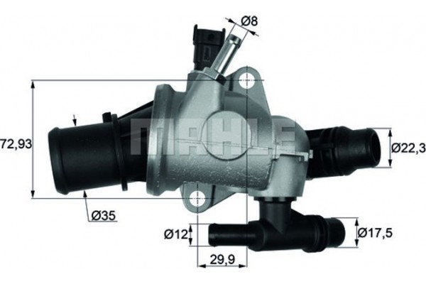 Mahle Θερμοστάτης, Ψυκτικό Υγρό - Ti 152 88