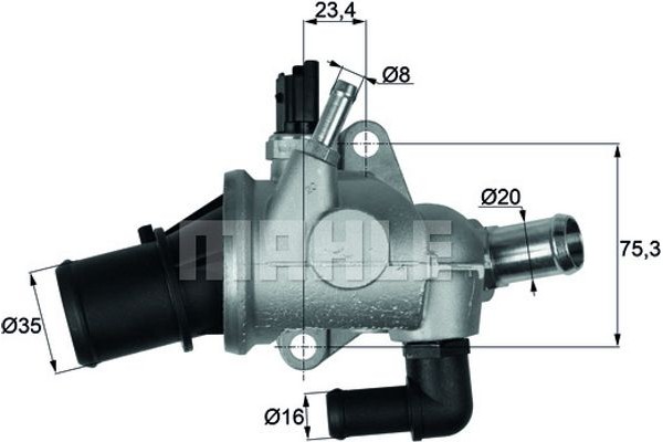 Mahle Θερμοστάτης, Ψυκτικό Υγρό - Ti 174 88