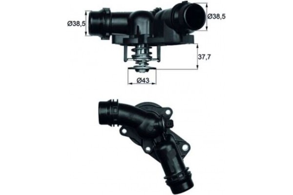 Mahle Θερμοστάτης, Ψυκτικό Υγρό - Tm 13 97