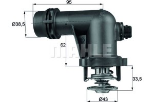 Mahle Θερμοστάτης, Ψυκτικό Υγρό - Tm 15 105