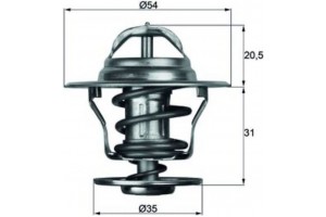 Mahle Θερμοστάτης, Ψυκτικό Υγρό - Tx 13 87D