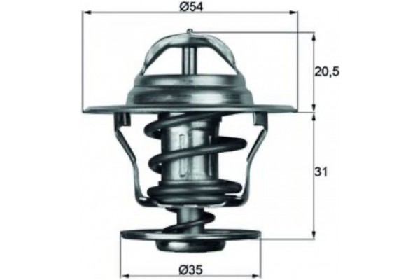 Mahle Θερμοστάτης, Ψυκτικό Υγρό - Tx 13 87D Mahle Θερμοστάτης, Ψυκτικό Υγρό - Tx 13 87D