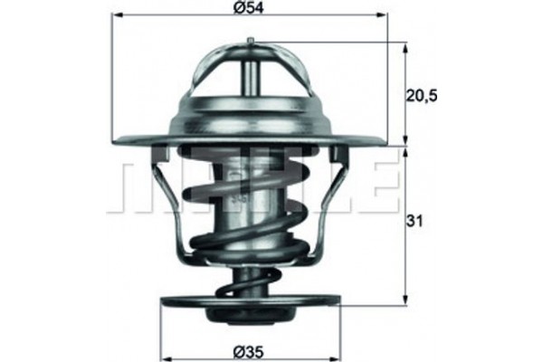 Mahle Θερμοστάτης, Ψυκτικό Υγρό - Tx 15 84D