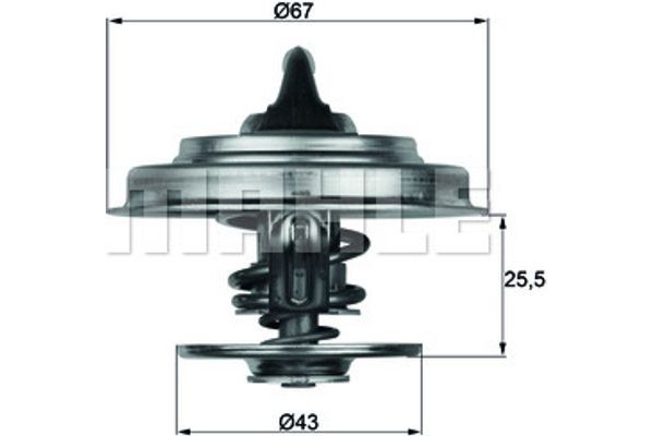 Mahle Θερμοστάτης, Ψυκτικό Υγρό - Tx 18 75D