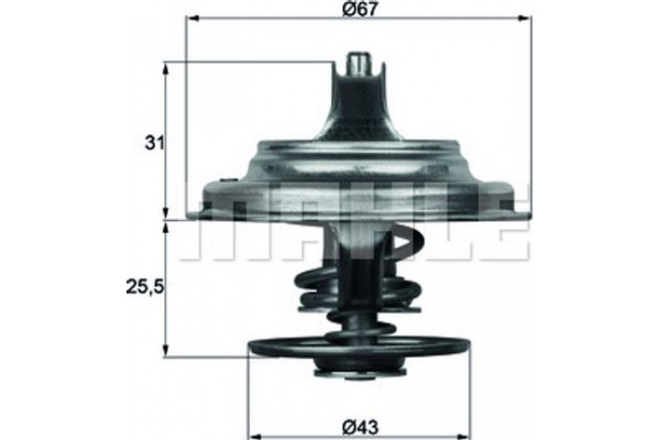 Mahle Θερμοστάτης, Ψυκτικό Υγρό - Tx 23 79D