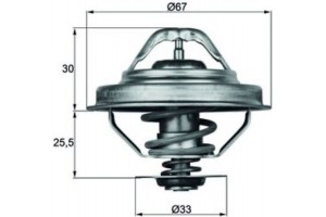 Mahle Θερμοστάτης, Ψυκτικό Υγρό - Tx 28 88D