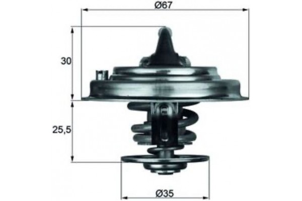 Mahle Θερμοστάτης, Ψυκτικό Υγρό - Tx 30 92D