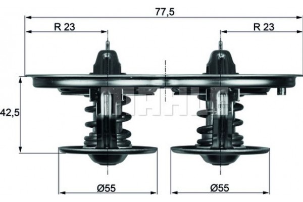 Mahle Θερμοστάτης, Ψυκτικό Υγρό - Tx 32 85D