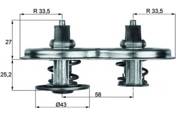 Mahle Θερμοστάτης, Ψυκτικό Υγρό - Tx 33 75D