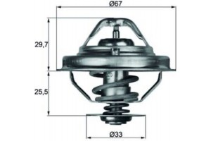 Mahle Θερμοστάτης, Ψυκτικό Υγρό - Tx 38 88D