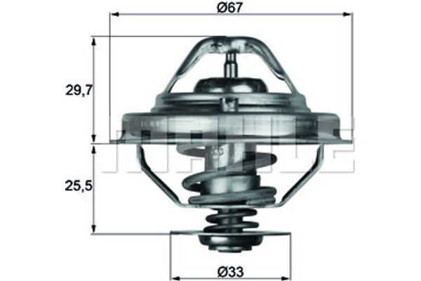 Mahle Θερμοστάτης, Ψυκτικό Υγρό - Tx 38 88D