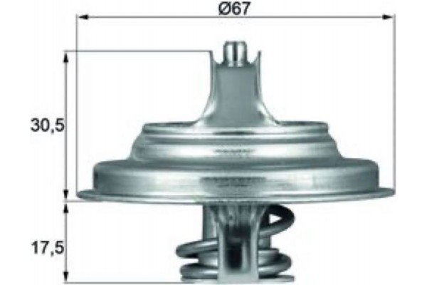 Mahle Θερμοστάτης, Ψυκτικό Υγρό - Tx 54 83D