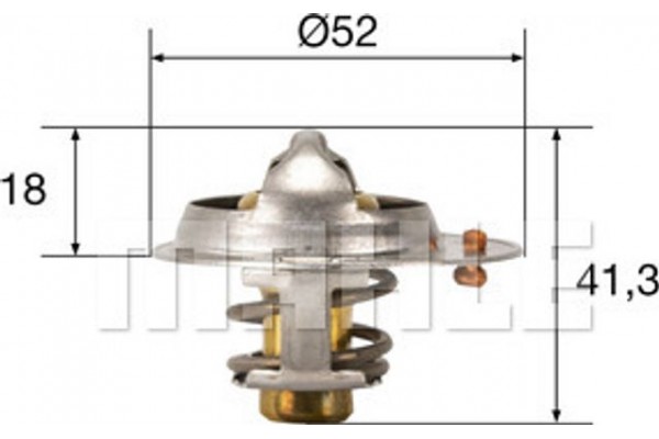 Mahle Θερμοστάτης, Ψυκτικό Υγρό - Tx 85 82