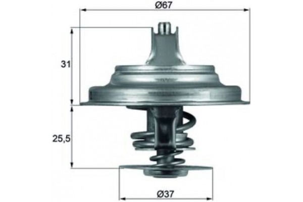 Mahle Θερμοστάτης, Ψυκτικό Υγρό - Tx 25 87D