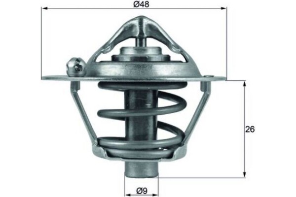 Mahle Θερμοστάτης, Ψυκτικό Υγρό - Tx 108 82D