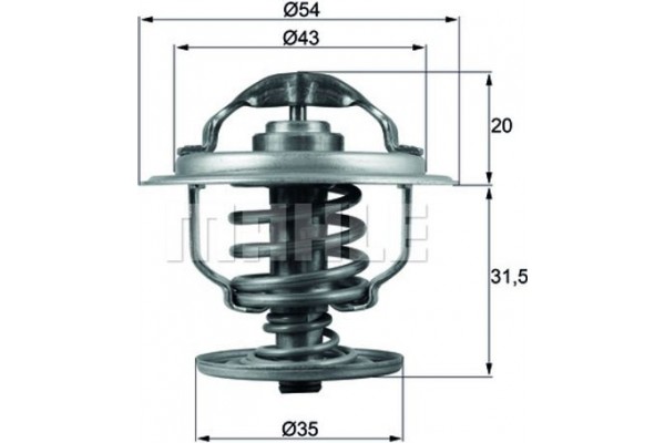 Mahle Θερμοστάτης, Ψυκτικό Υγρό - Tx 109 87D