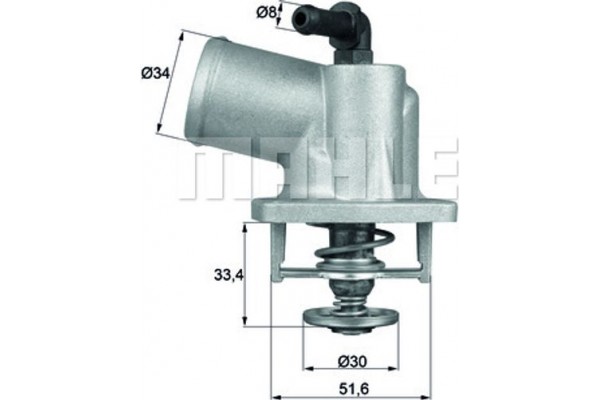 Mahle Θερμοστάτης, Ψυκτικό Υγρό - Ti 55 92D