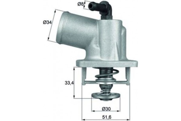 Mahle Θερμοστάτης, Ψυκτικό Υγρό - Ti 55 92D
