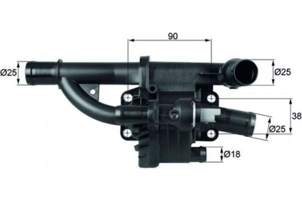 Mahle Θερμοστάτης, Ψυκτικό Υγρό - Th 40 83