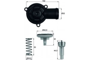 Mahle Θερμοστάτης, Ψυκτικό Υγρό - Ti 220 87D