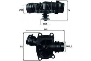 Mahle Θερμοστάτης, Ψυκτικό Υγρό - Ti 233 88
