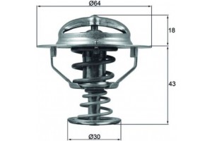 Mahle Θερμοστάτης, Ψυκτικό Υγρό - Tx 114 82D