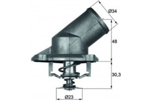 Mahle Θερμοστάτης, Ψυκτικό Υγρό - Ti 224 92