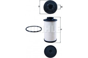 Mahle Υδραυλ. φίλτρο, αυτόμ. κιβ. ταχυτ. - Hx 132D