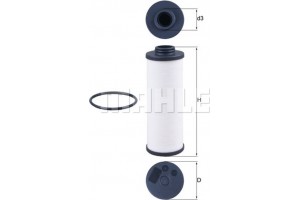 Mahle Υδραυλ. φίλτρο, αυτόμ. κιβ. ταχυτ. - Hx 186D