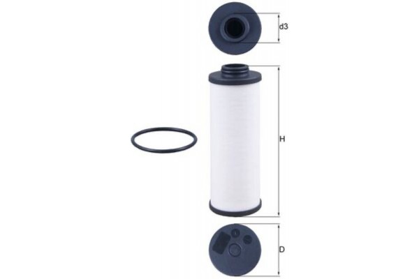 Mahle Υδραυλ. φίλτρο, αυτόμ. κιβ. ταχυτ. - Hx 186D