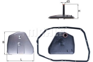 Mahle Υδραυλ. φίλτρο, αυτόμ. κιβ. ταχυτ. - Hx 164D1