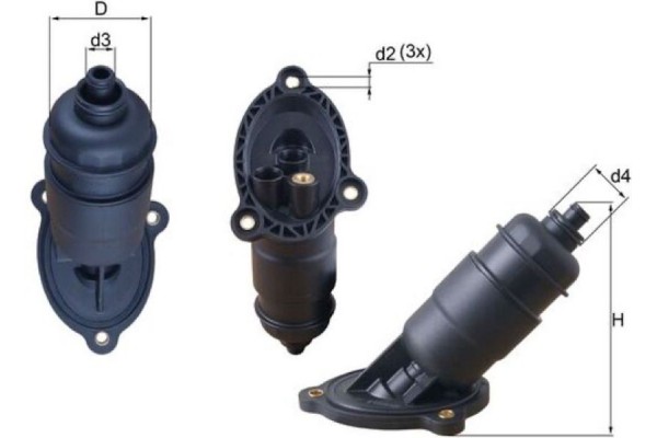 Mahle Υδραυλ. φίλτρο, αυτόμ. κιβ. ταχυτ. - Hx 155